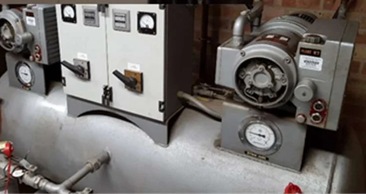 Medical air plant: compressors, receiver and control panel